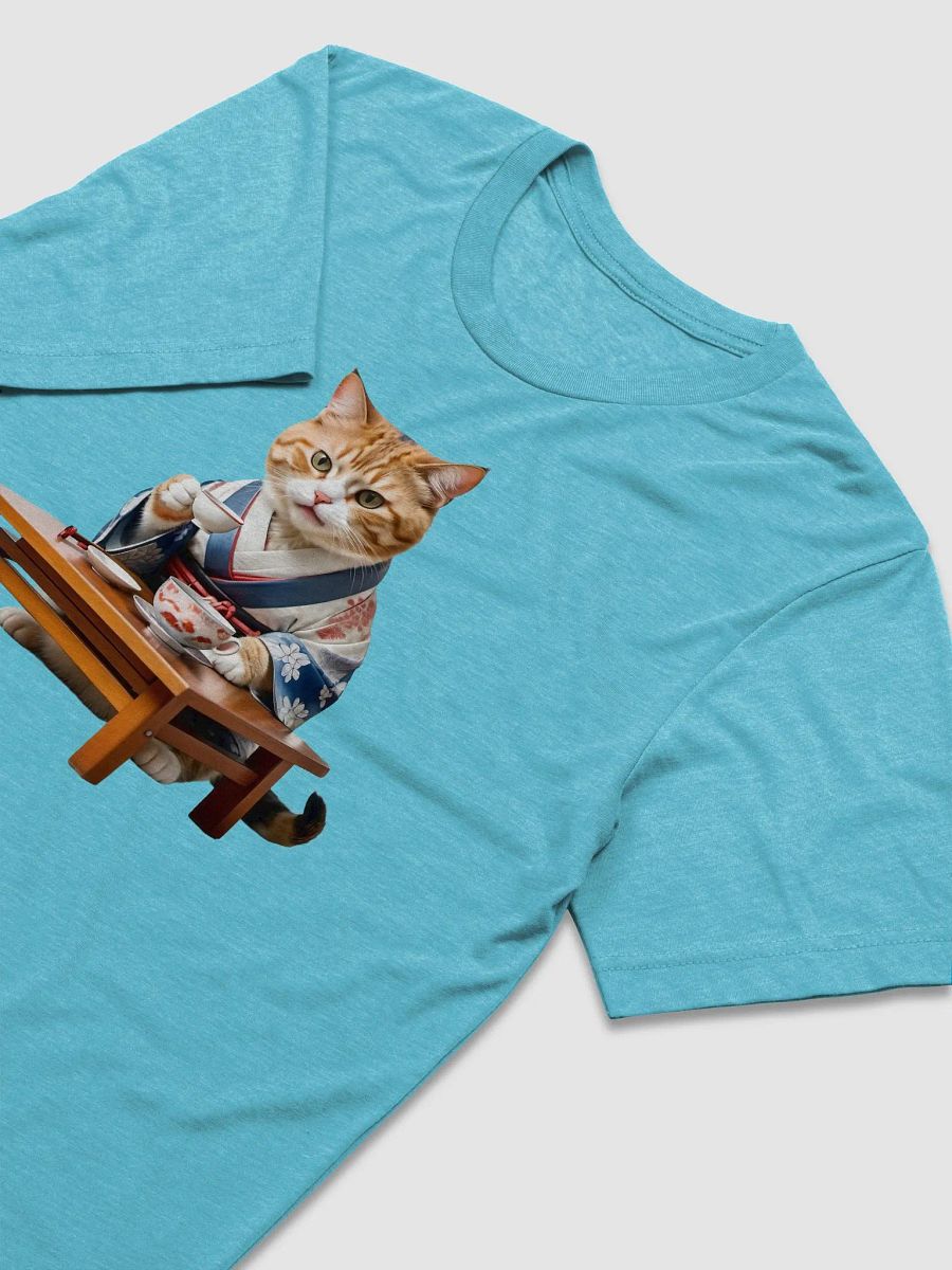 Meow-nificent Kimono Cat Drinking Tea Tee product image (5)