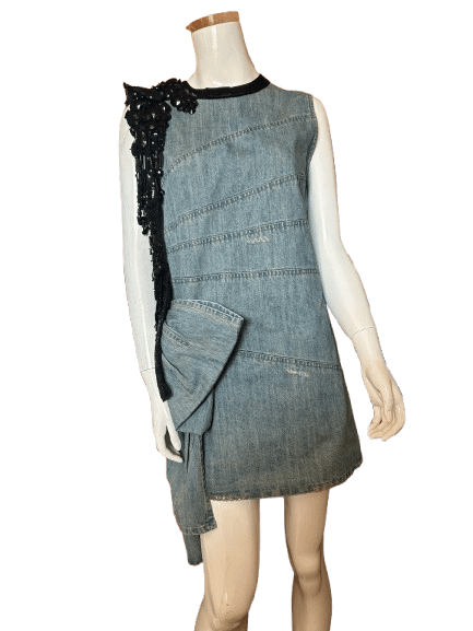 Miu Miu Distressed Denim Dress – Authentic product image (1)