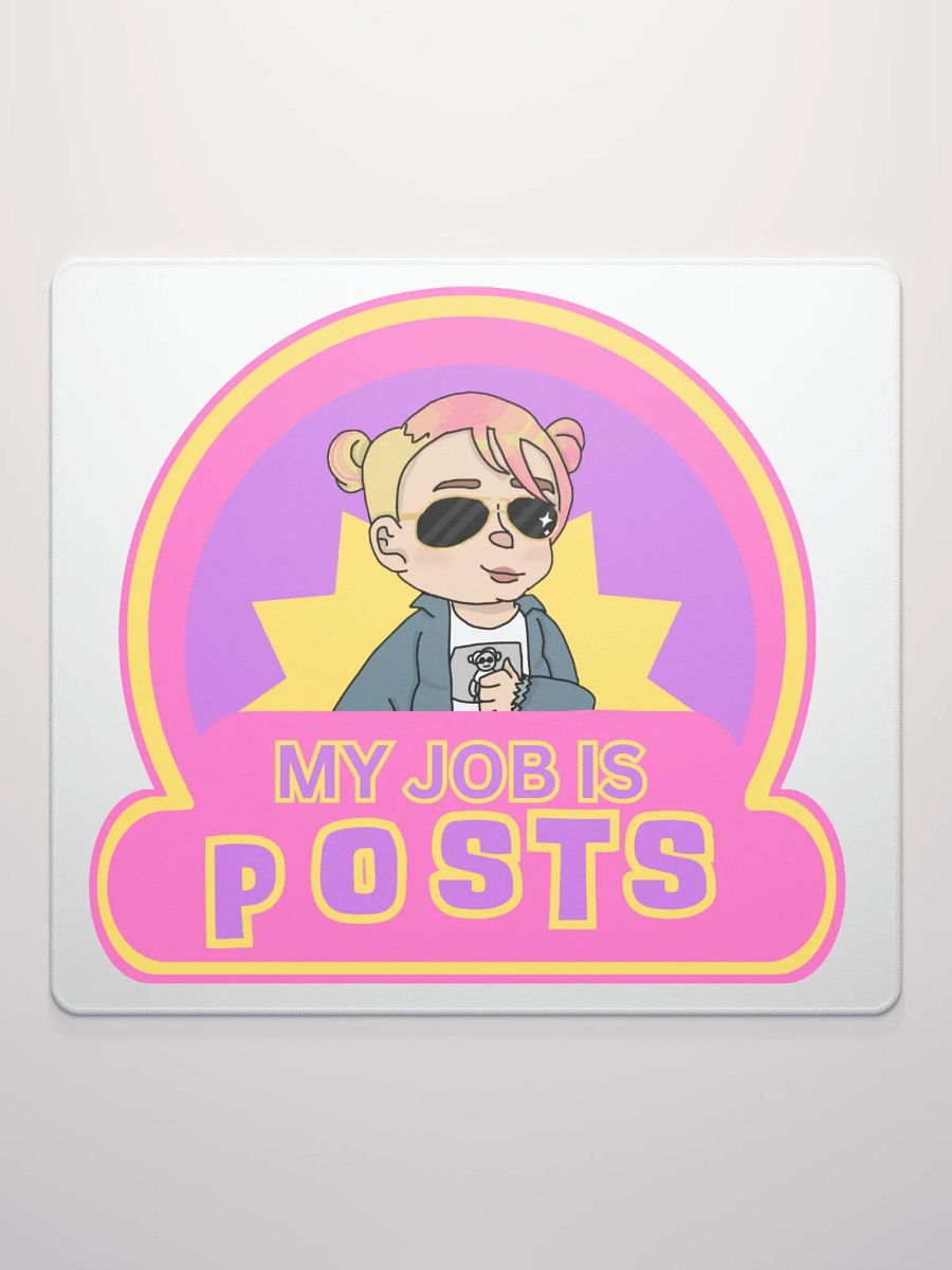 My Job is Posts Gaming Mousepad product image (2)