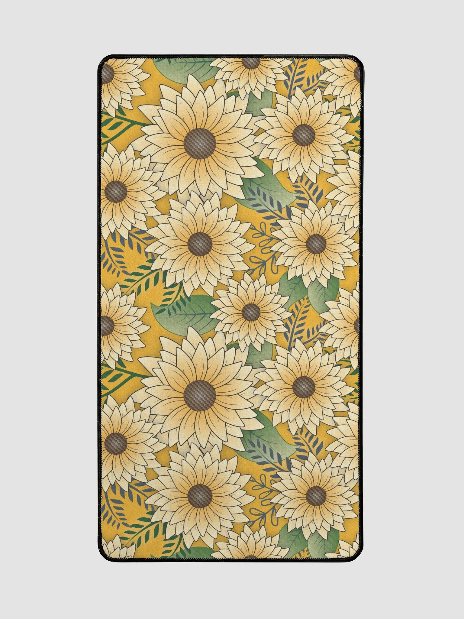 Midnight Oasis Bold Floral Sunflower Design Desk Mat product image (3)