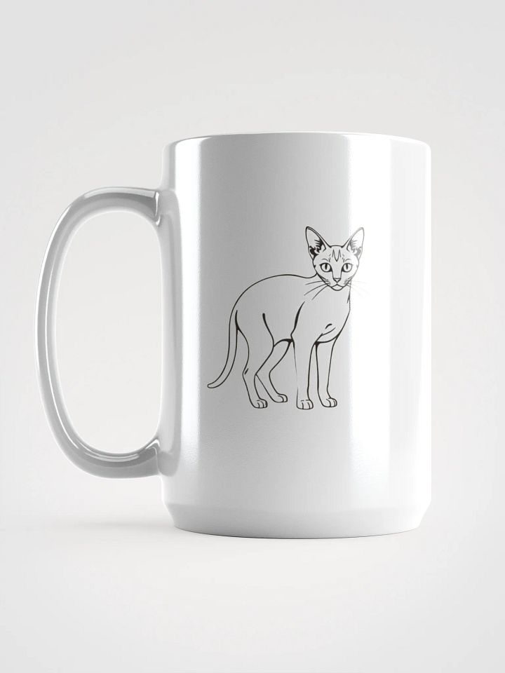 Cat Outliner White Mug product image (2)