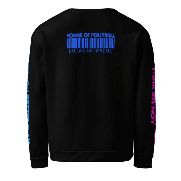 DARK SIRI OBSESSION SWEATSHIRT - GOTH CYBERPUNK STATEMENT TECHWEAR product image (2)