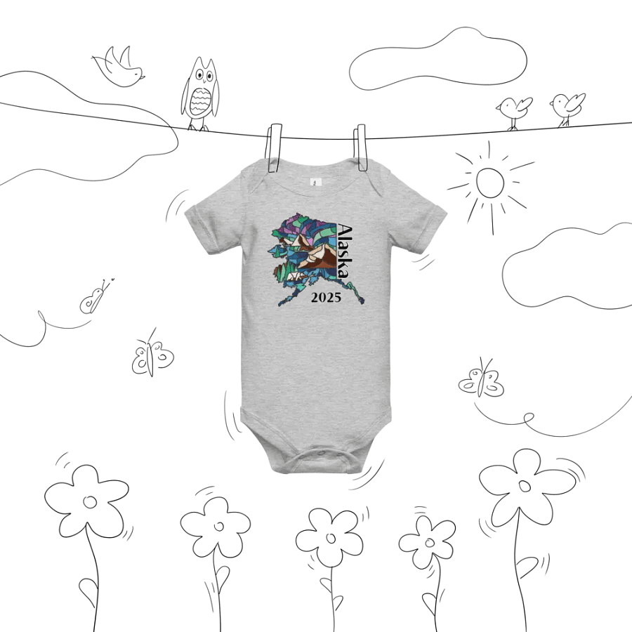 Great Alaskan Family Adventure: Stained Glass Baby Bodysuit product image (8)