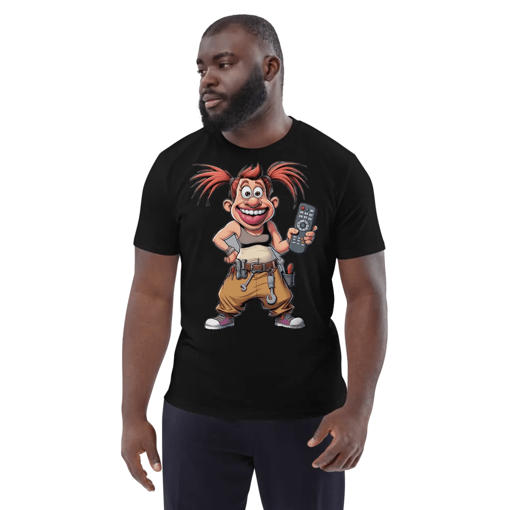 Playful Cartoon Character Organic Cotton T-Shirt product image (8)