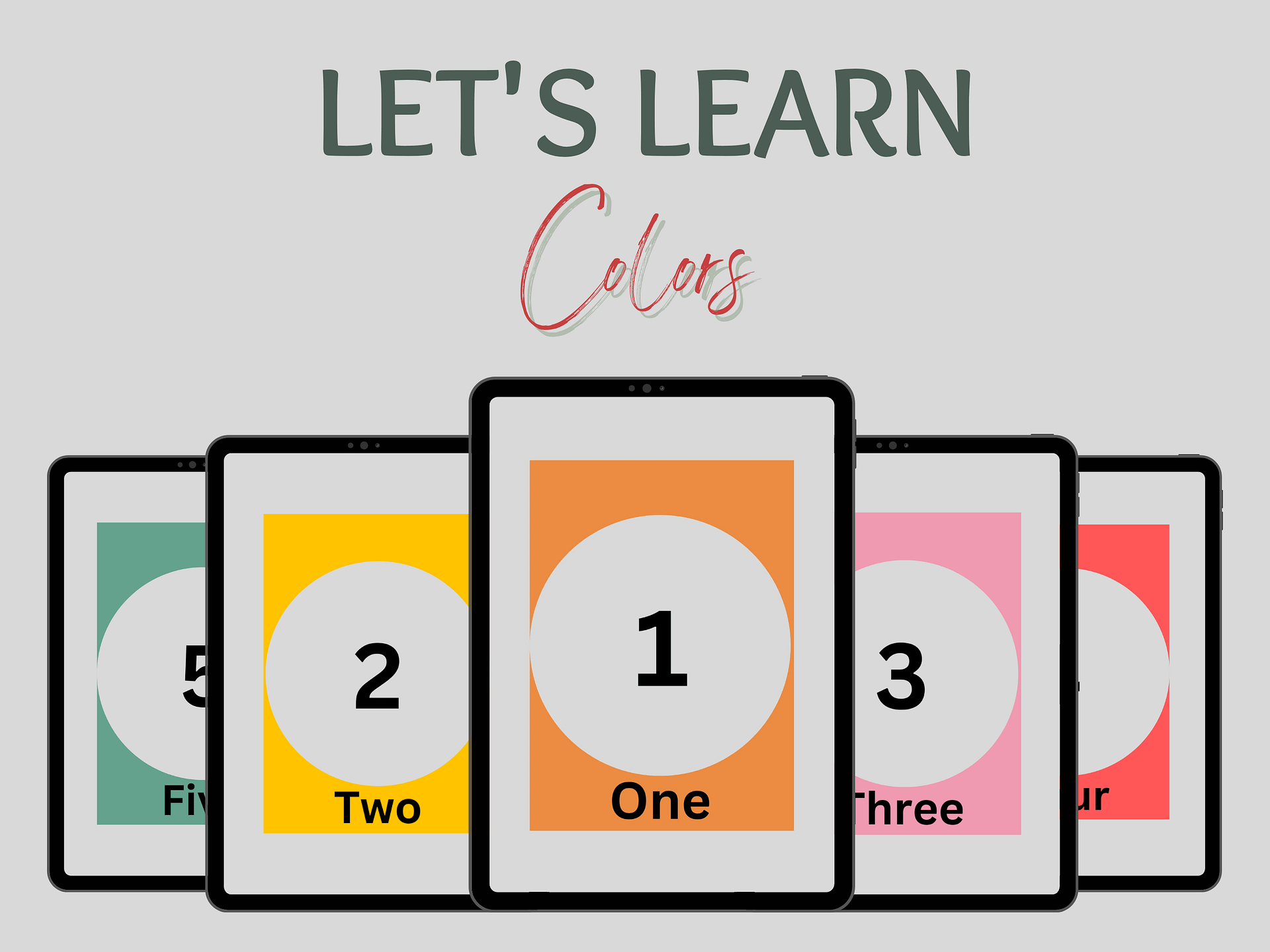 Digital Number Flash Cards product image (2)