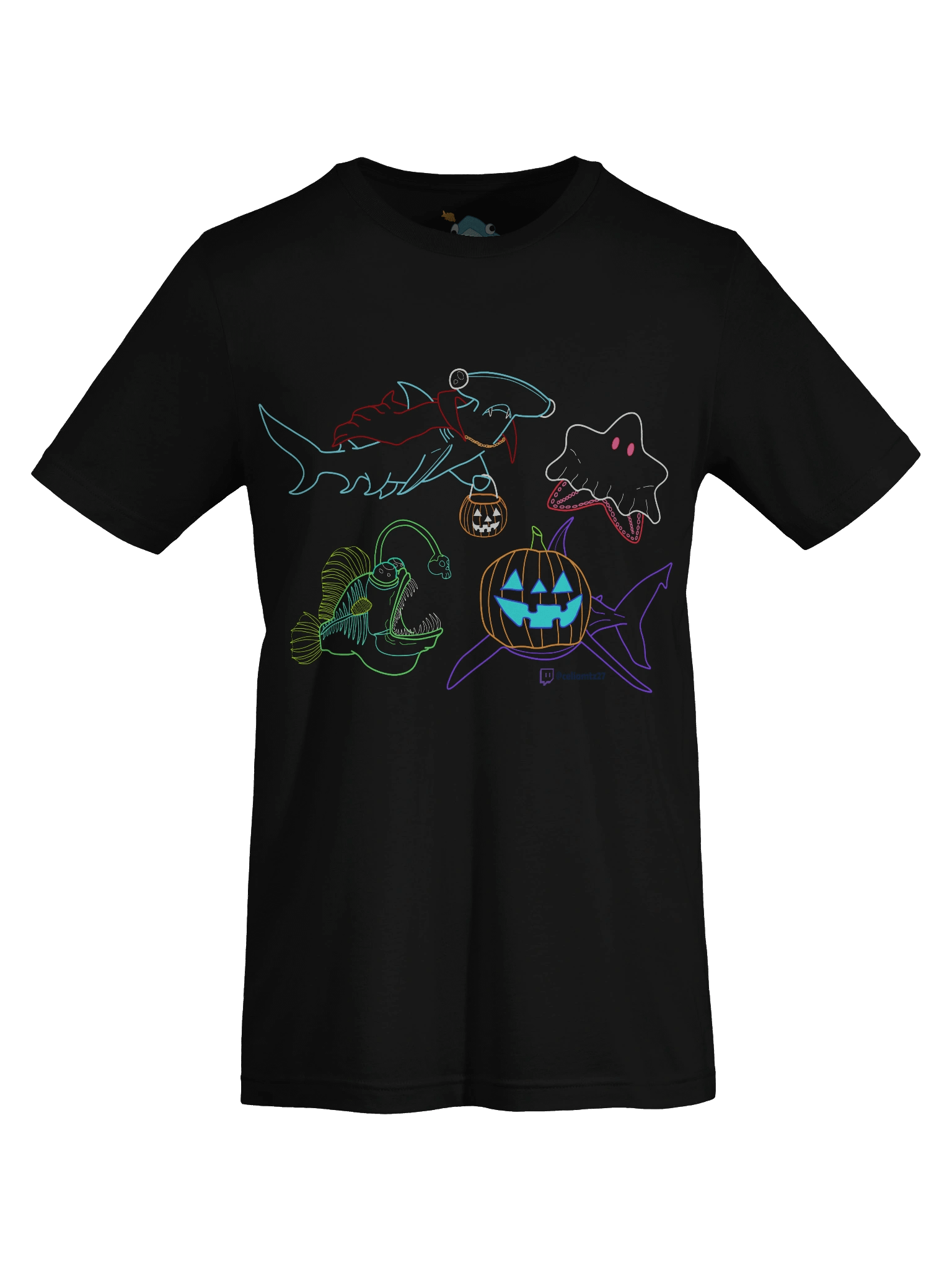 Neon Halloween Sea-Life Costume T-Shirt product image (27)