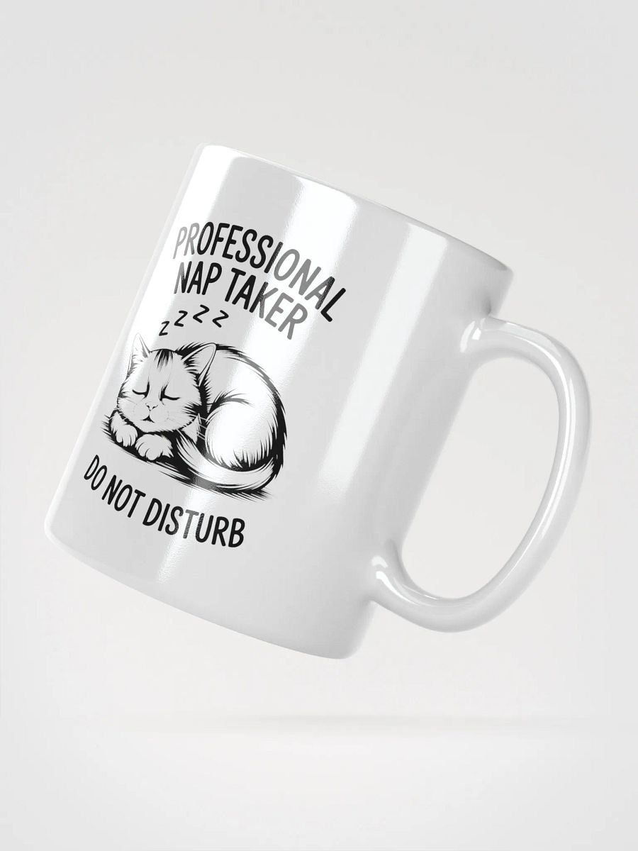 Professional Nap Taker Cat Mug | Funny Sleepy Cat Mug product image (2)