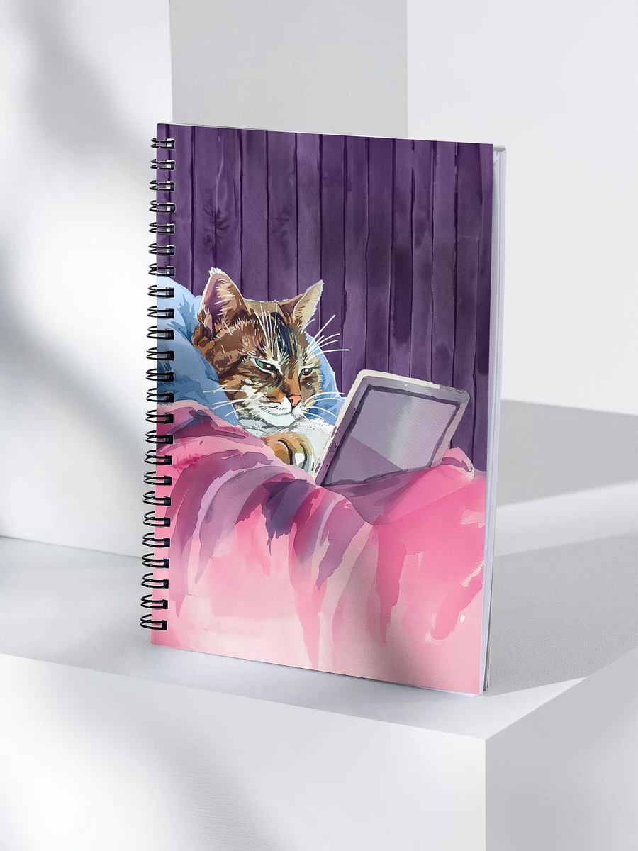 21st Century Digital Cat – Fun Feline Spiral Notebook product image (4)