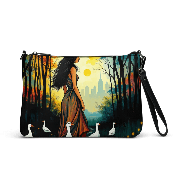 premium faux leather Serene Path All-Over Print Crossbody Bag product image (1)
