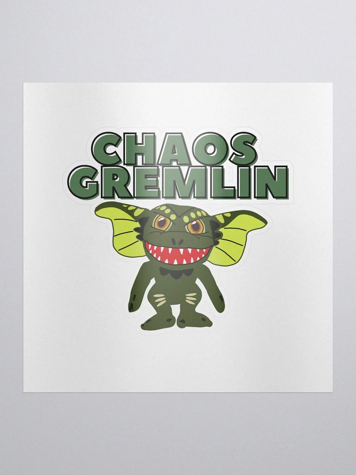 Chaos Gremlin Kiss Cut Sticker product image (1)