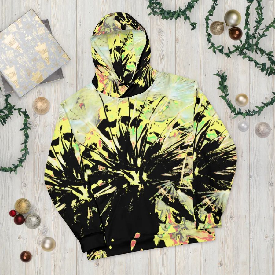 Energetic Abstract Dandelion Seeds Unisex Pull Over Hoodie product image (10)