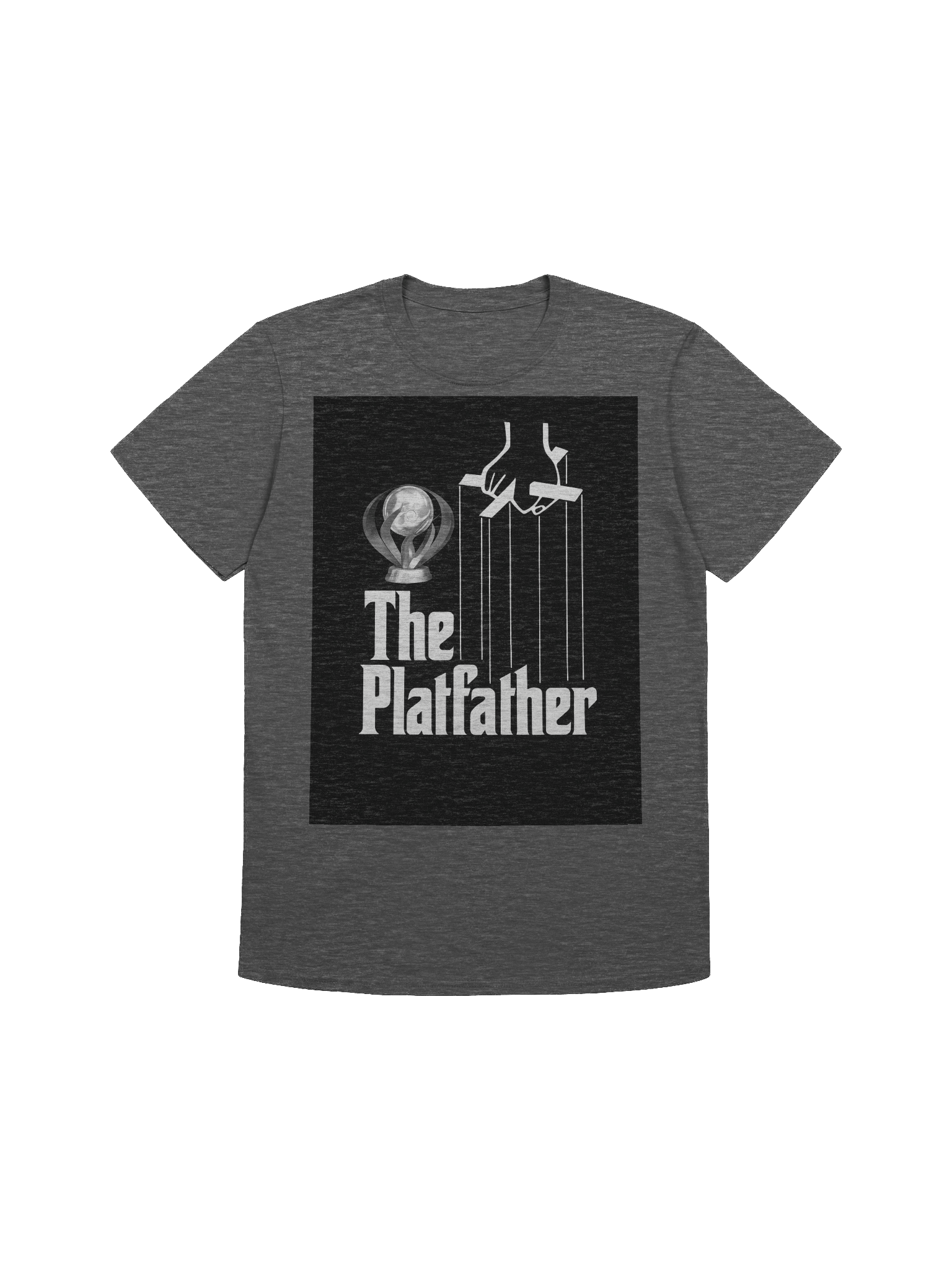 The Platfather T-Shirt | Platinum Trophy Gamer Parody | Mafia Movie Poster Style product image (1)
