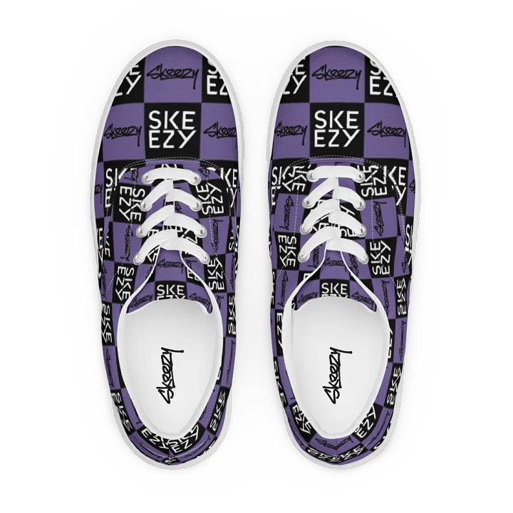 Checkered Skeezy Lace-Up Shoes PUR/BLK (Men's) product image (2)