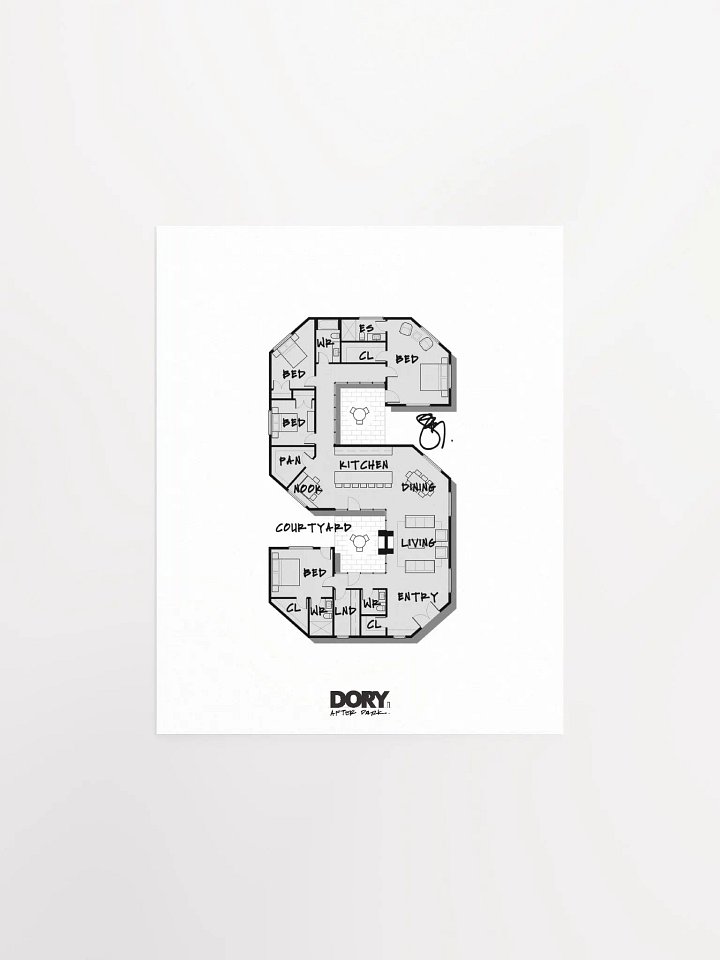 Alphabet Floor Plan Poster - S product image (1)