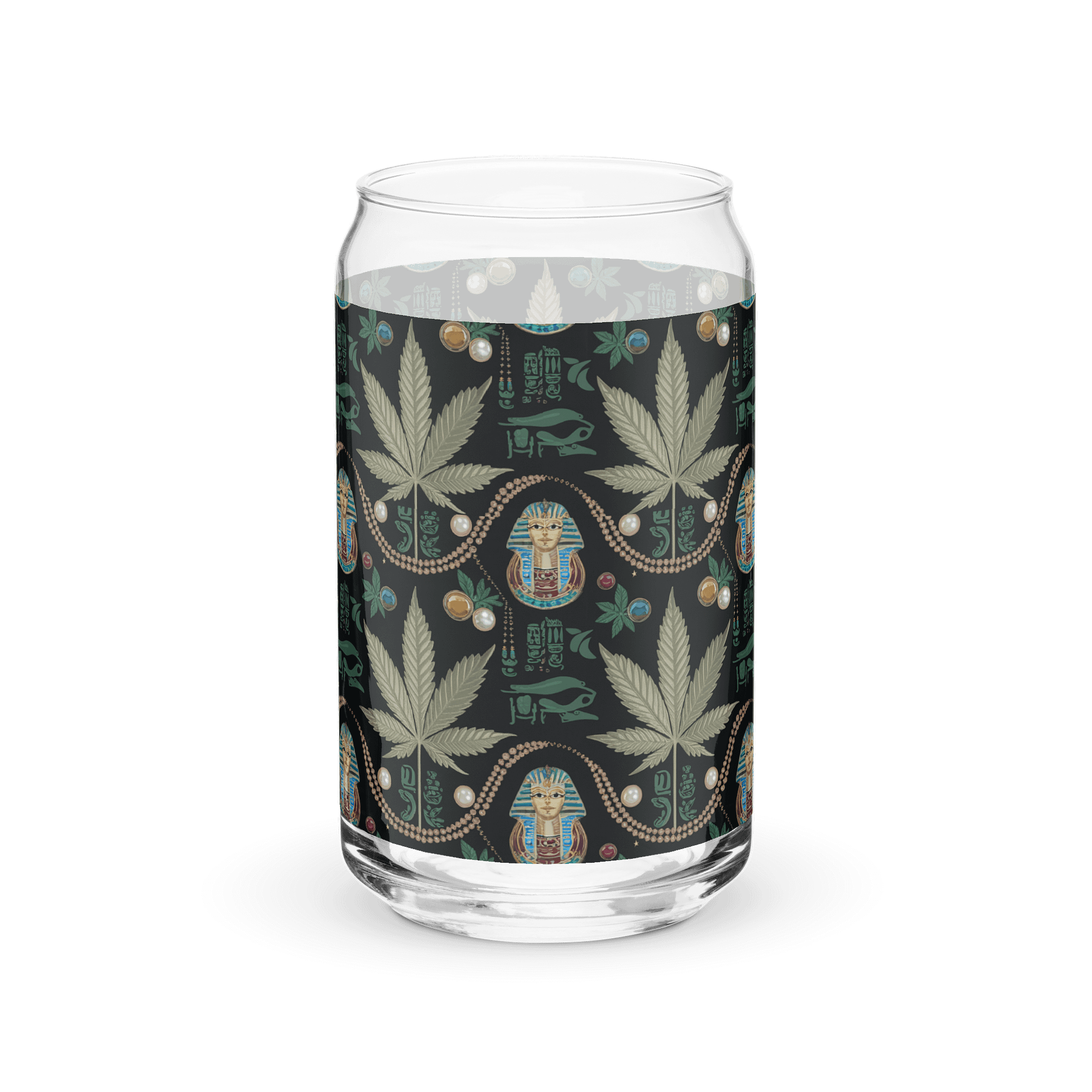 Cannabis - Pharaoh's Pride - Design | 16oz Can-Shaped Glass product image (2)
