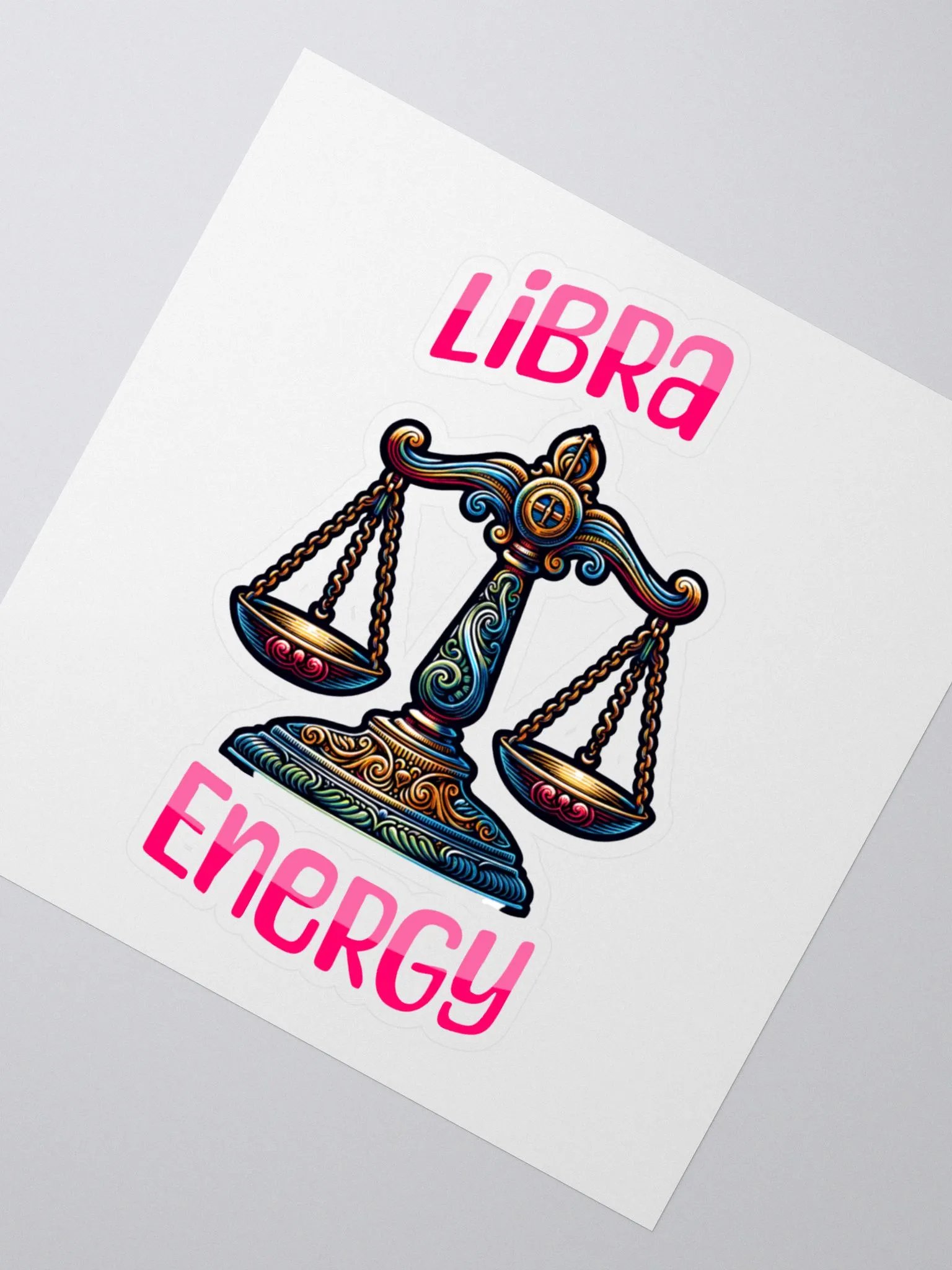 Zodiac Sign Libra Energy Sticker product image (2)