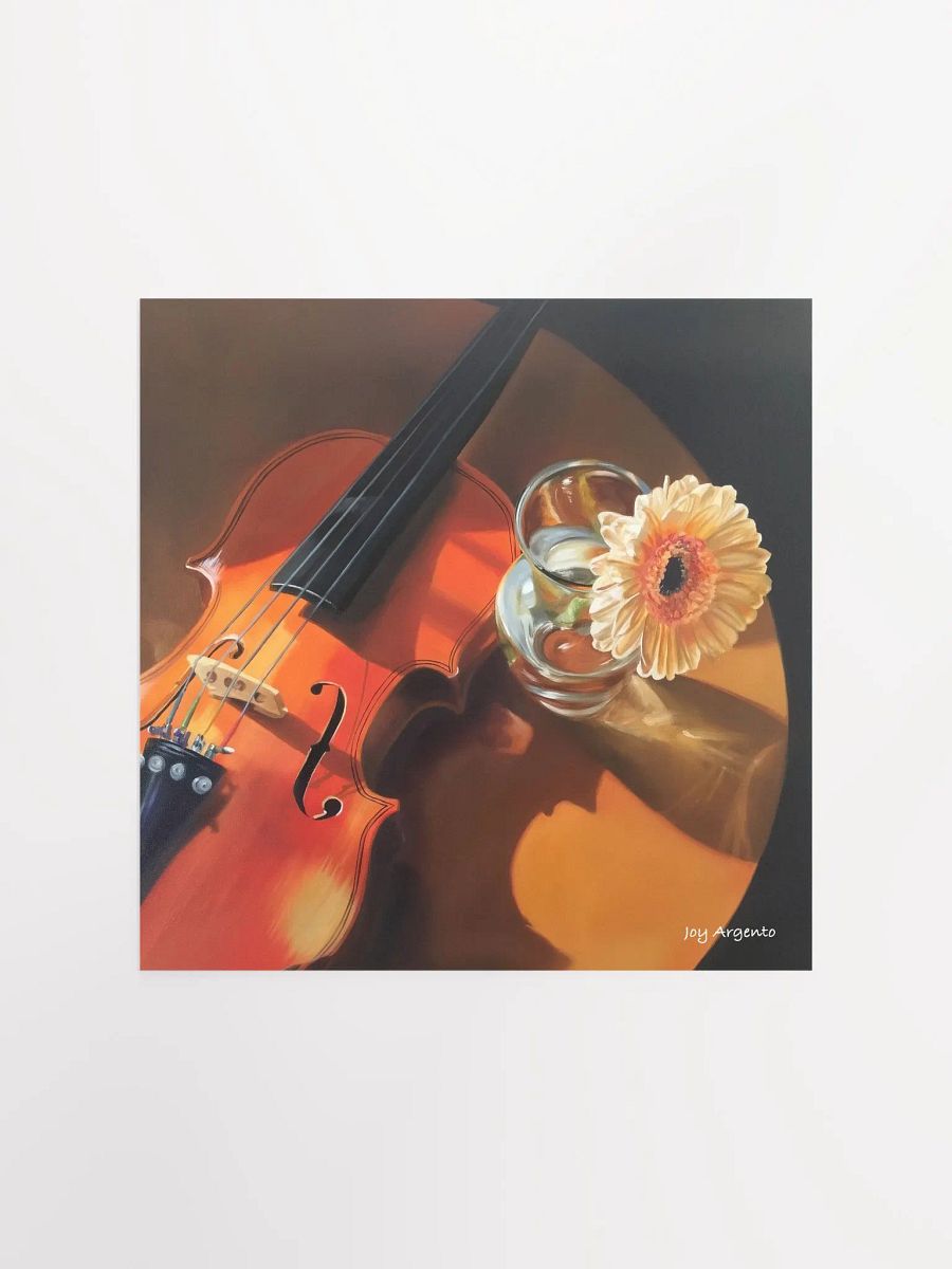 Violin and Gerber Daisy Print product image (3)