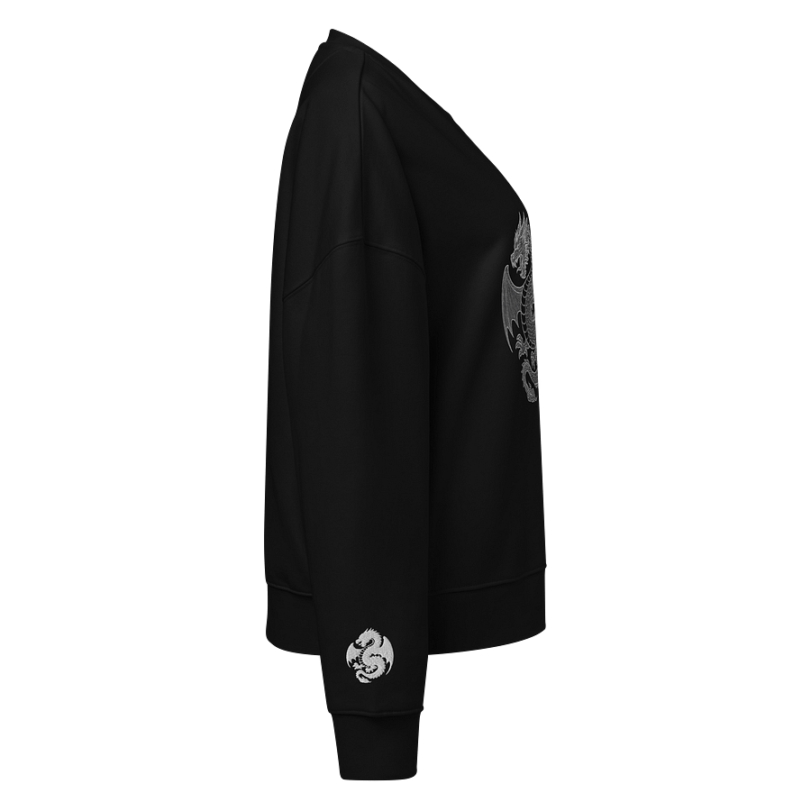 ⚫ 100% Organic Cotton - ⚫ Black Dragon – Shadowborn Command Sweater product image (2)