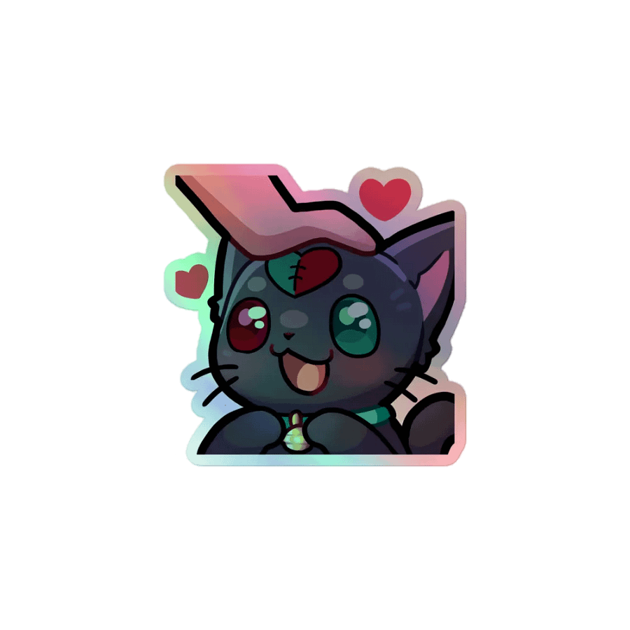 Morderin Headpats Holo Sticker product image (1)