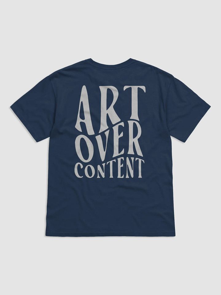Art Over Content - T-shirt - Dark Mode product image (1)