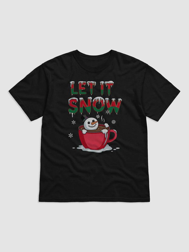 Let It Snow Snowman Christmas Unisex T-shirt for men and women Comfort Colors product image (6)