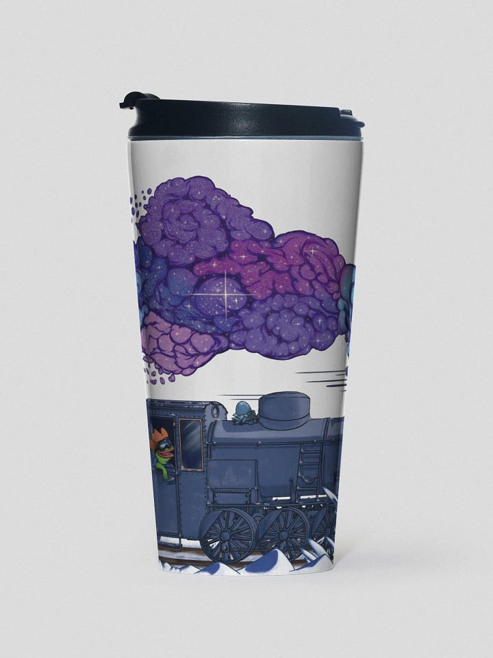 Snowy Train - Stainless Steel Travel Mug (US) product image (1)