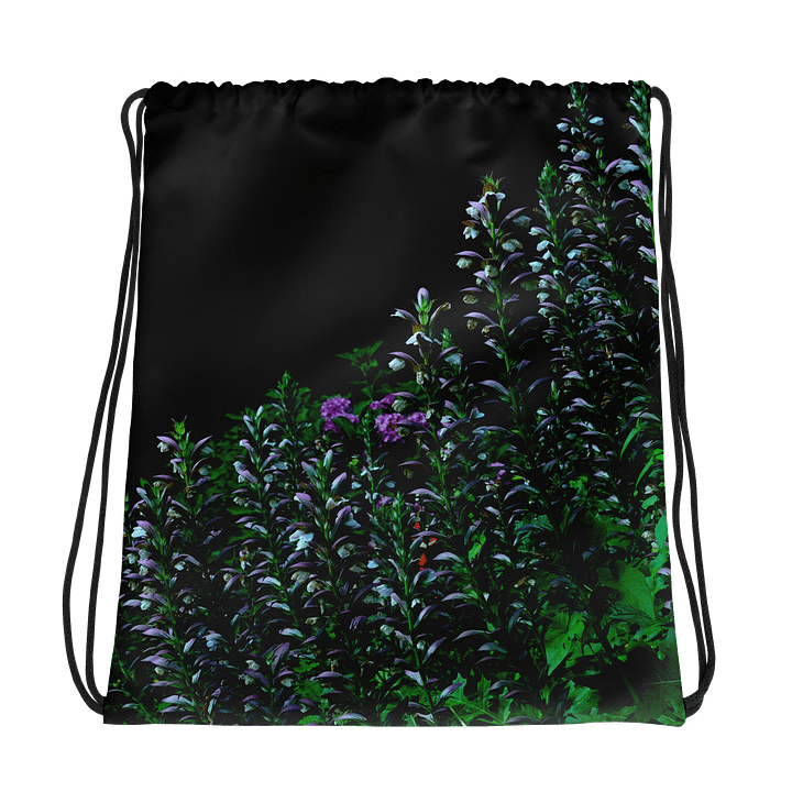 Rucksackbeutel mit Kordelzug - Blumenkontrast product image (1)