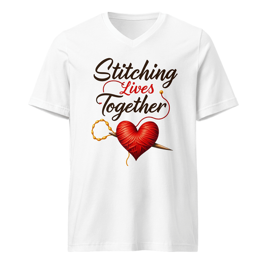 Heartfelt Stitches V-Neck Tee product image (1)