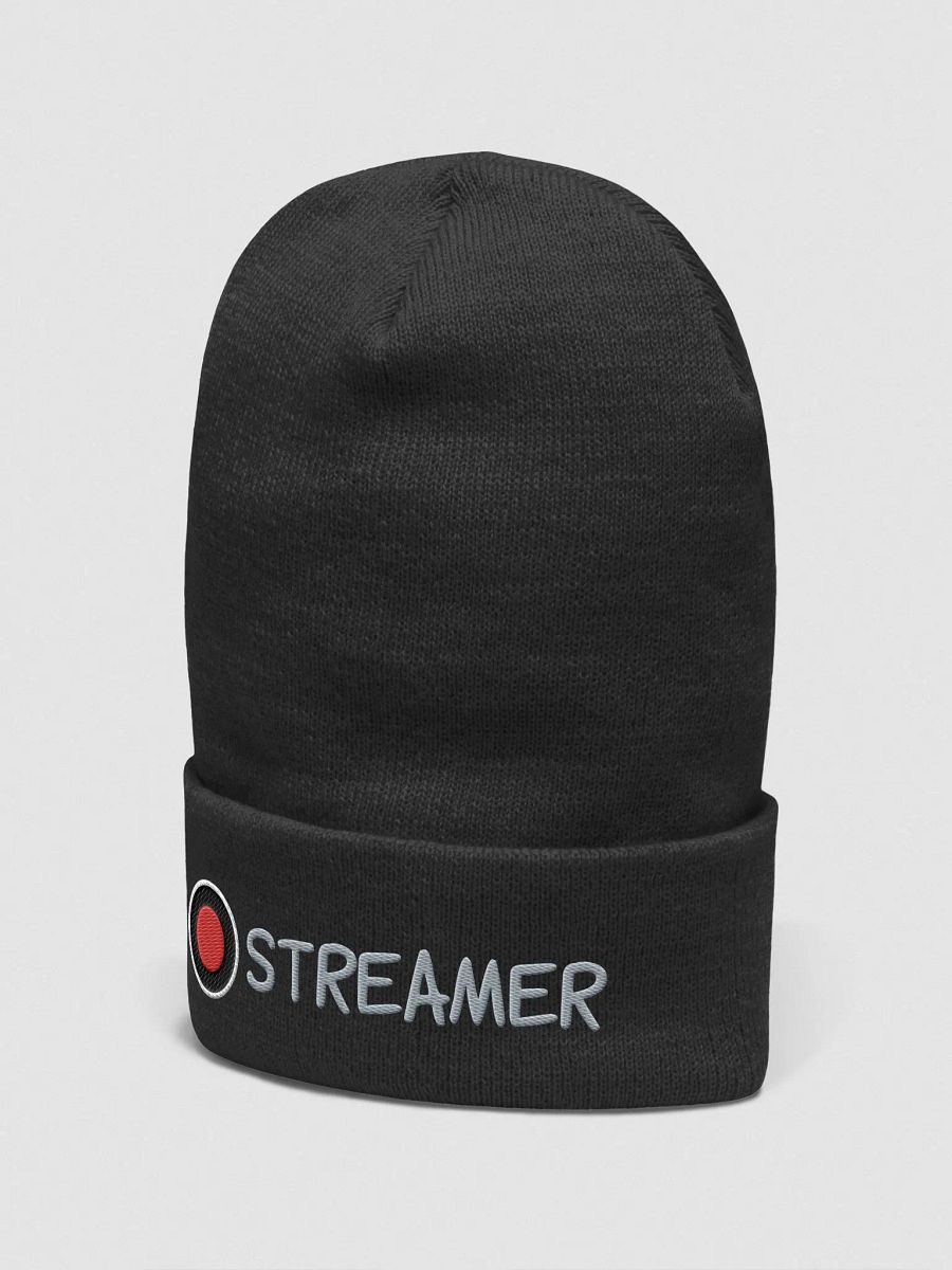 Streamer Beanie | Embroidered Cuffed Beanie product image (2)