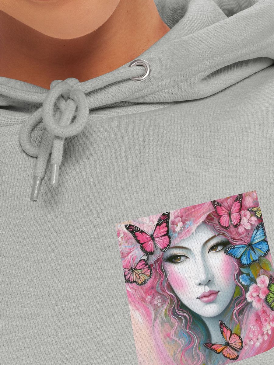 Woman With Pink Butterflies Hoddie product image (26)