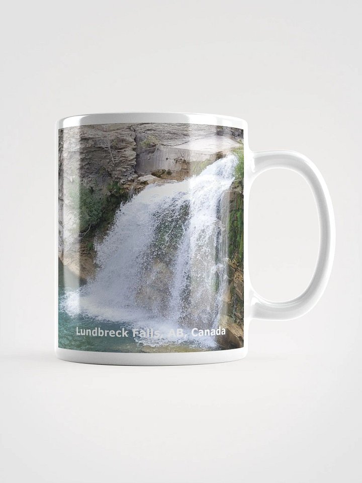 White glossy mug - Lundbreck Falls product image (1)