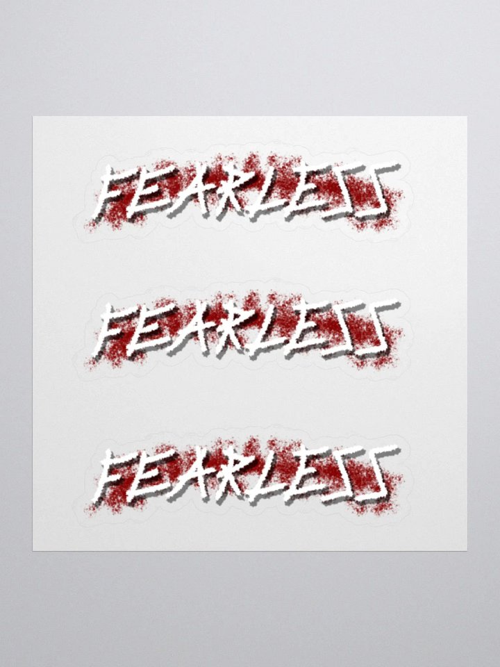 [fearless] (bloddy) Sticker product image (1)