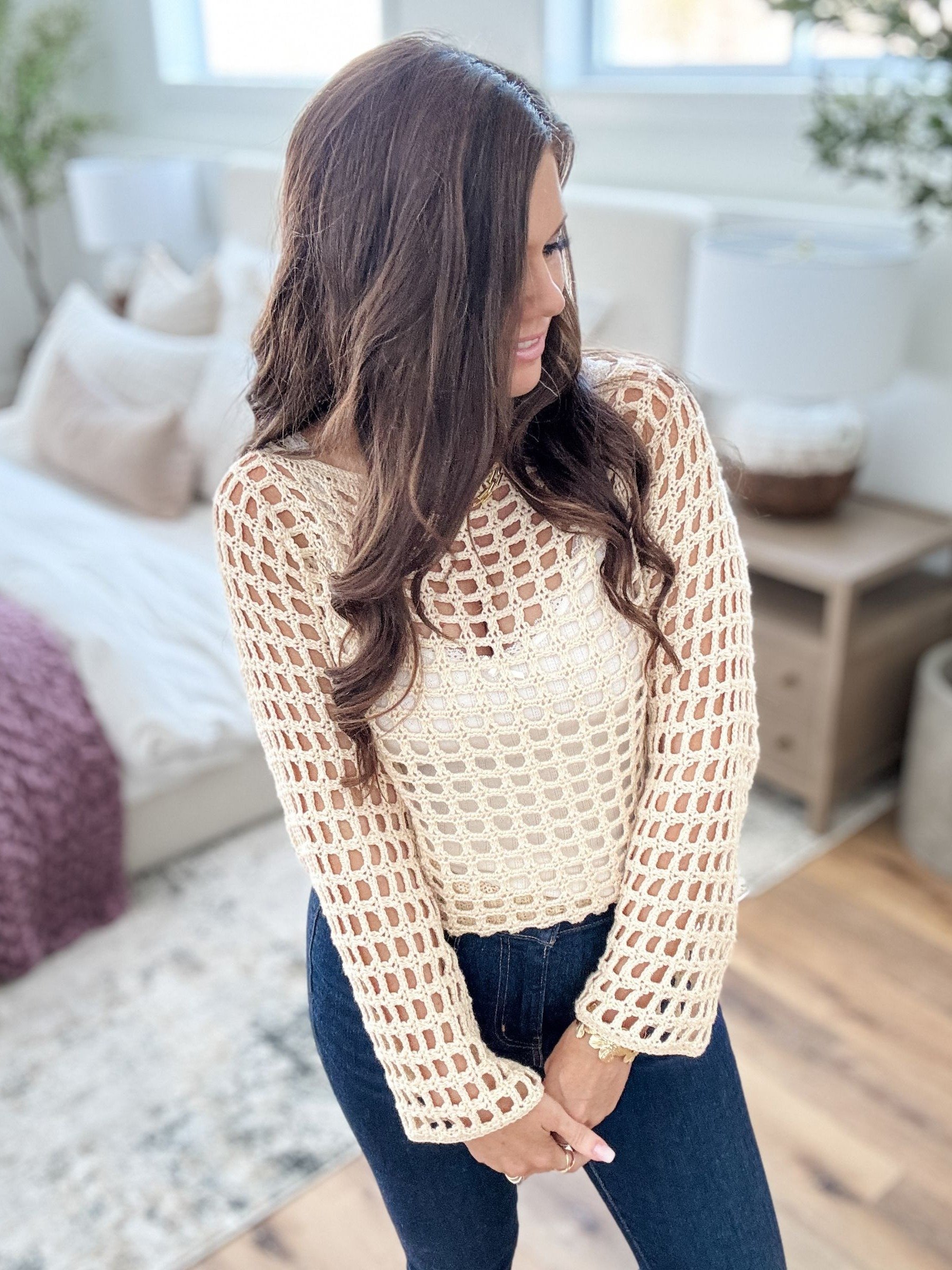 Peek-A-Boo Sweater Crochet Pattern product image (7)
