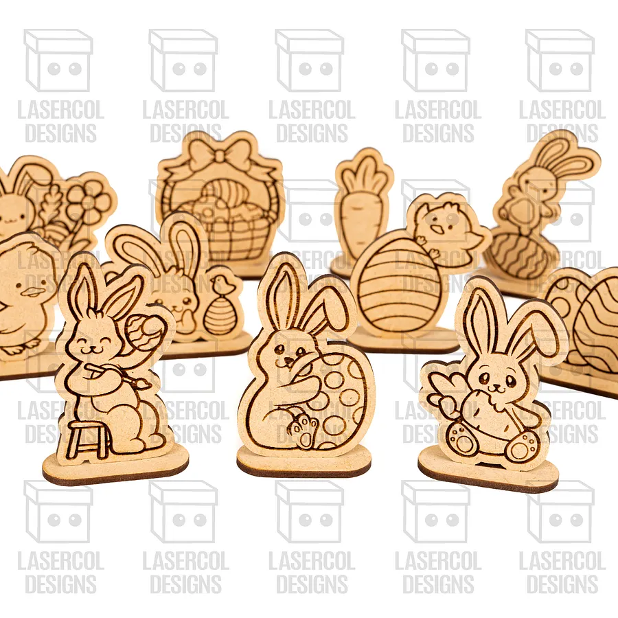 Easter Cutouts With Base Set 1 - Laser Cut Files product image (9)