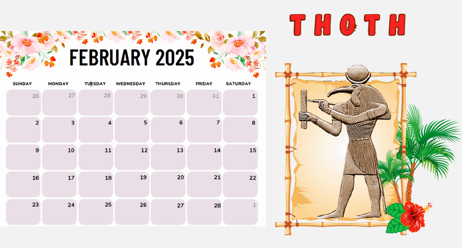 12 Months Wall Calendar 2025- Gods of Egypt - Best for Printing product image (5)