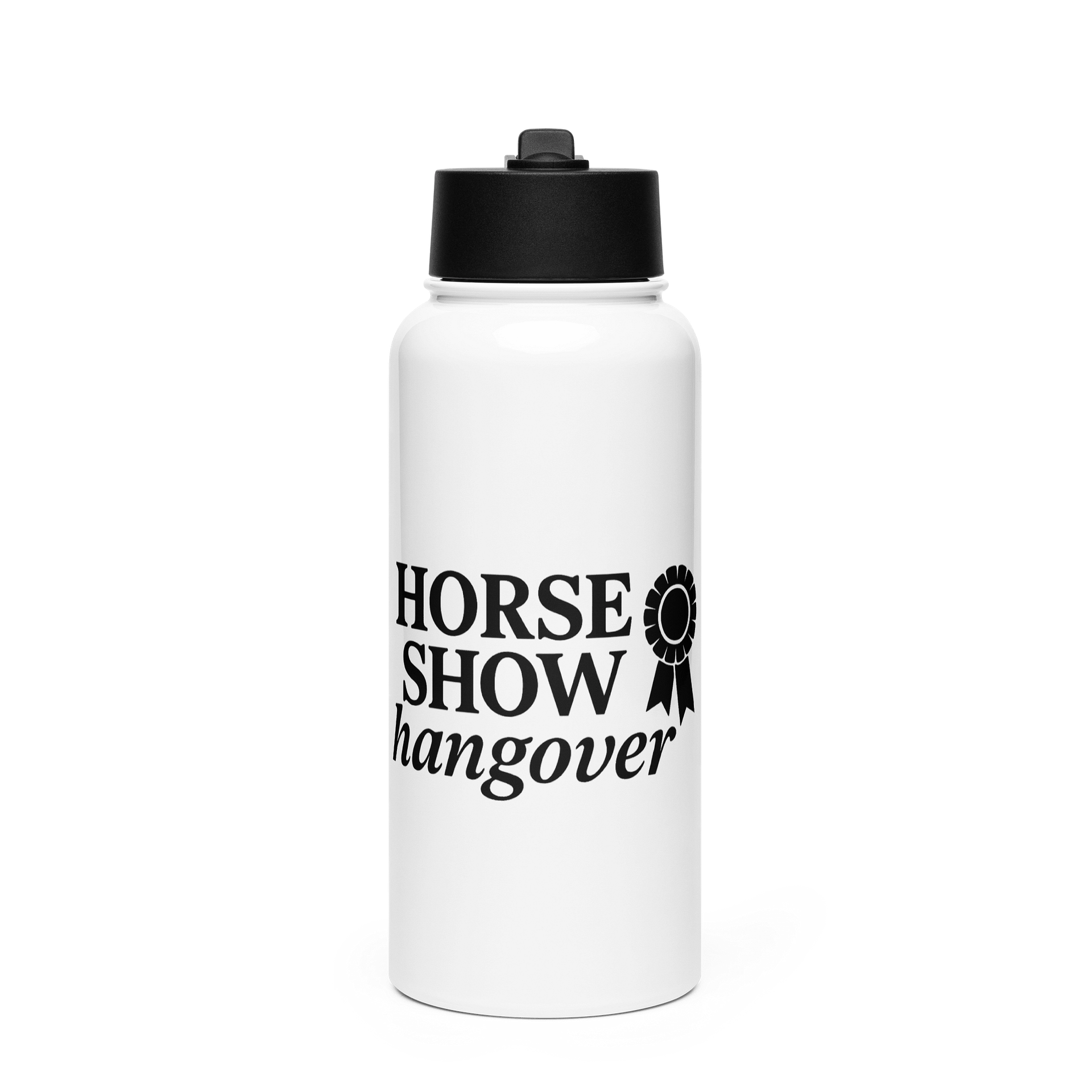 The "Horse Show Hangover" Stainless Steel Water Bottle product image (1)