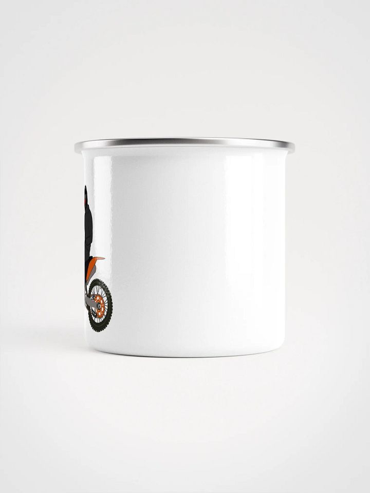 Heart-hand on Bike Enamel Mug product image (2)