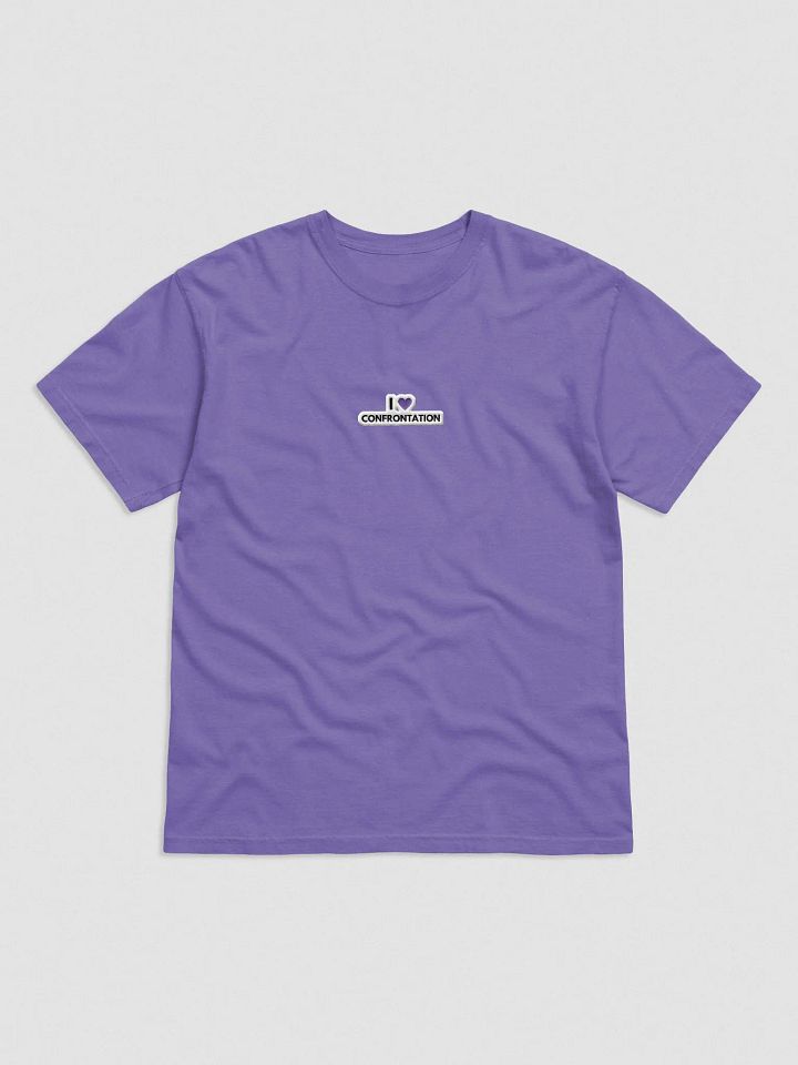 I <3 Confrontation embroidered garment-dyed tee (purple bubble design) product image (1)