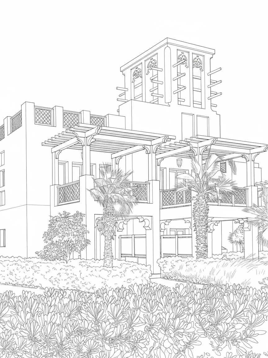 Modern Houses Coloring Book for Adults – Relax, Create & Express | 25 pages product image (4)