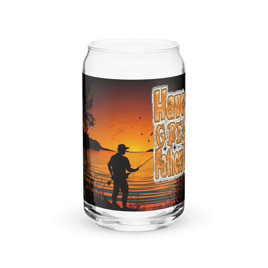 Sunset Fishing Father's Day Can Glass product image (2)