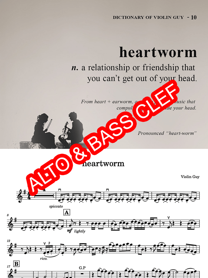 heartworm - Alto & Bass Clef product image (1)