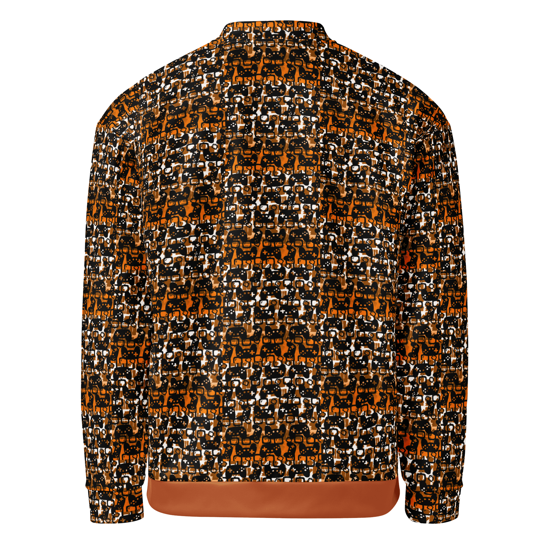 Story Lover Unisex Bomber Jacket (Orange and Black) product image (3)