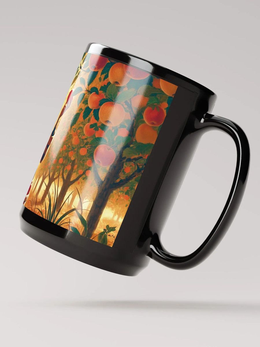 Fall Apple Harvest Coffee Cup - 15 oz Glossy Black Mug product image (3)