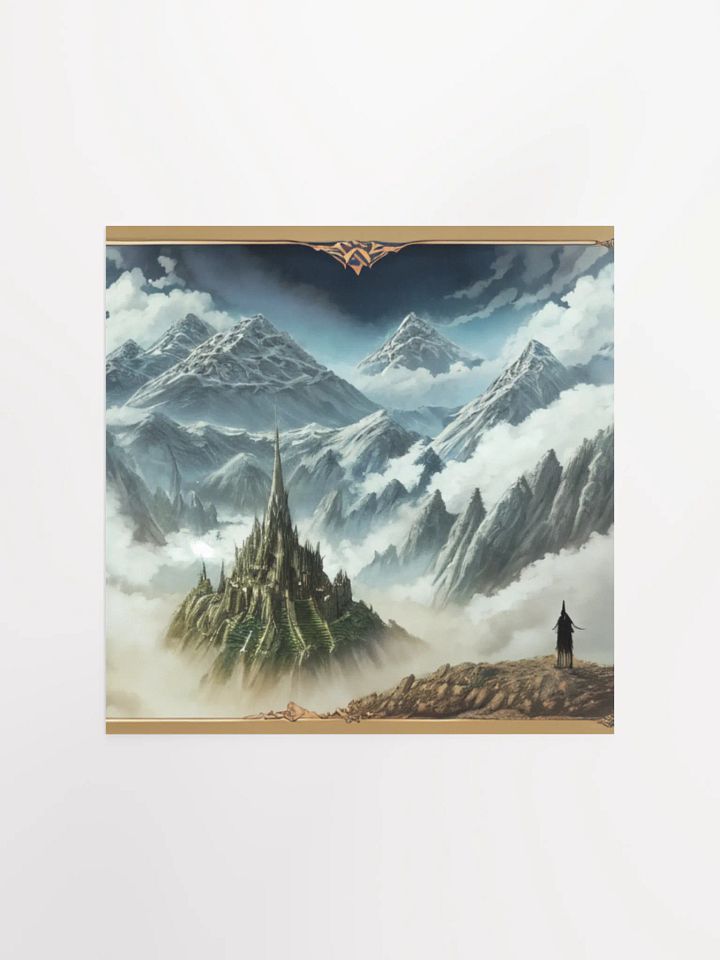 Lord Of The Rings Anime Concept Art Mystical Citadel Poster product image (3)