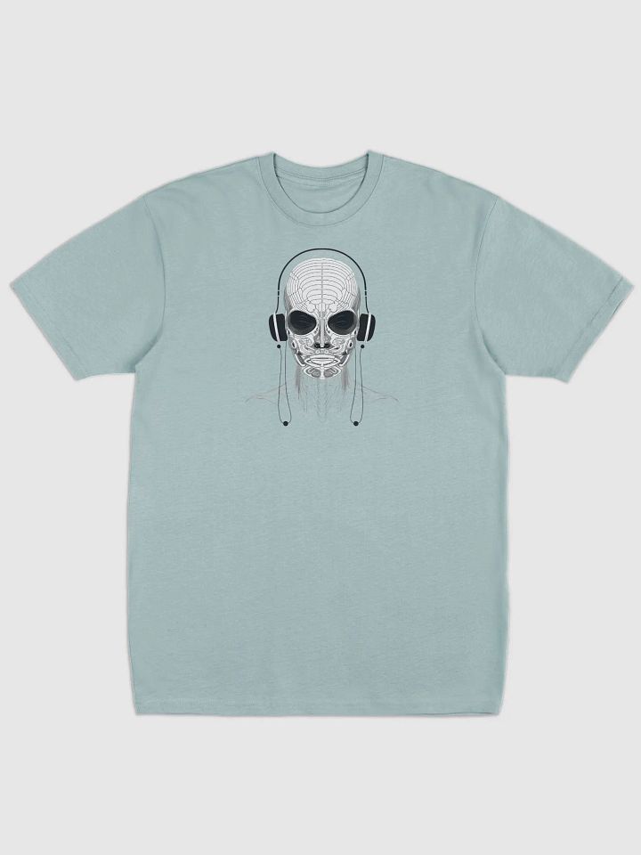 Cool Alien in Headphones T-Shirt – Funky Sci-Fi Music Tee product image (2)
