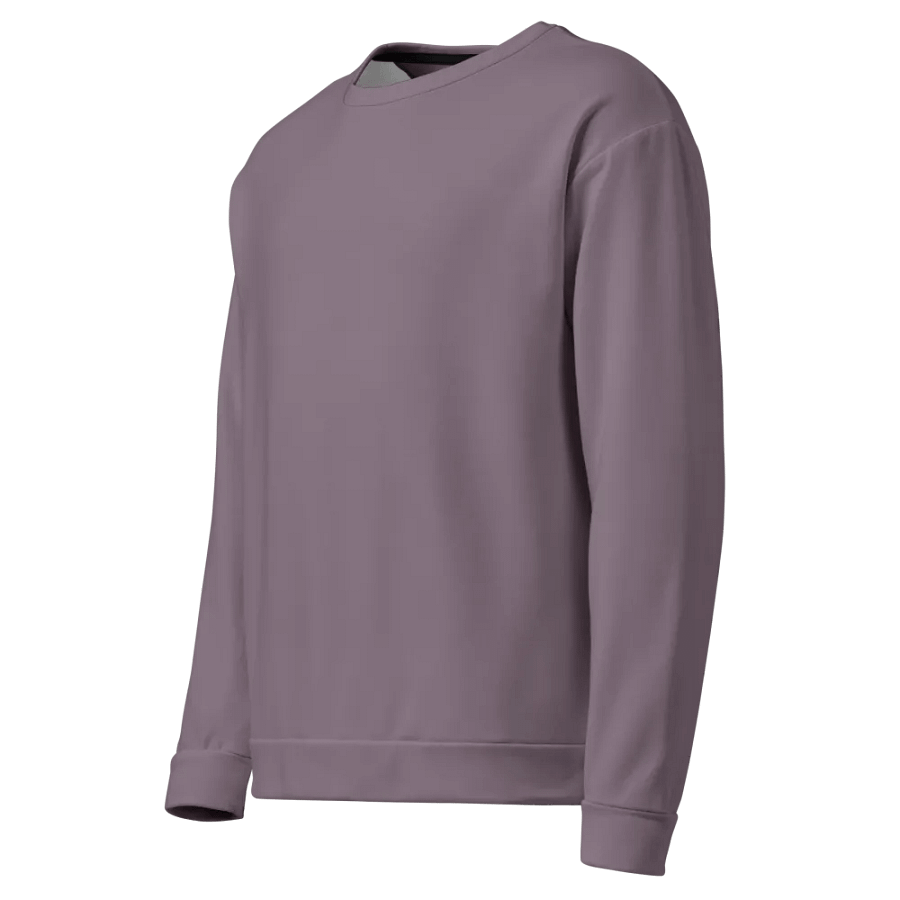 Plain Faded Orchid Grey Soft Summer Unisex Recycled Polyester Heavyweight Premium Sweatshirt by Treasure Pie product image (5)