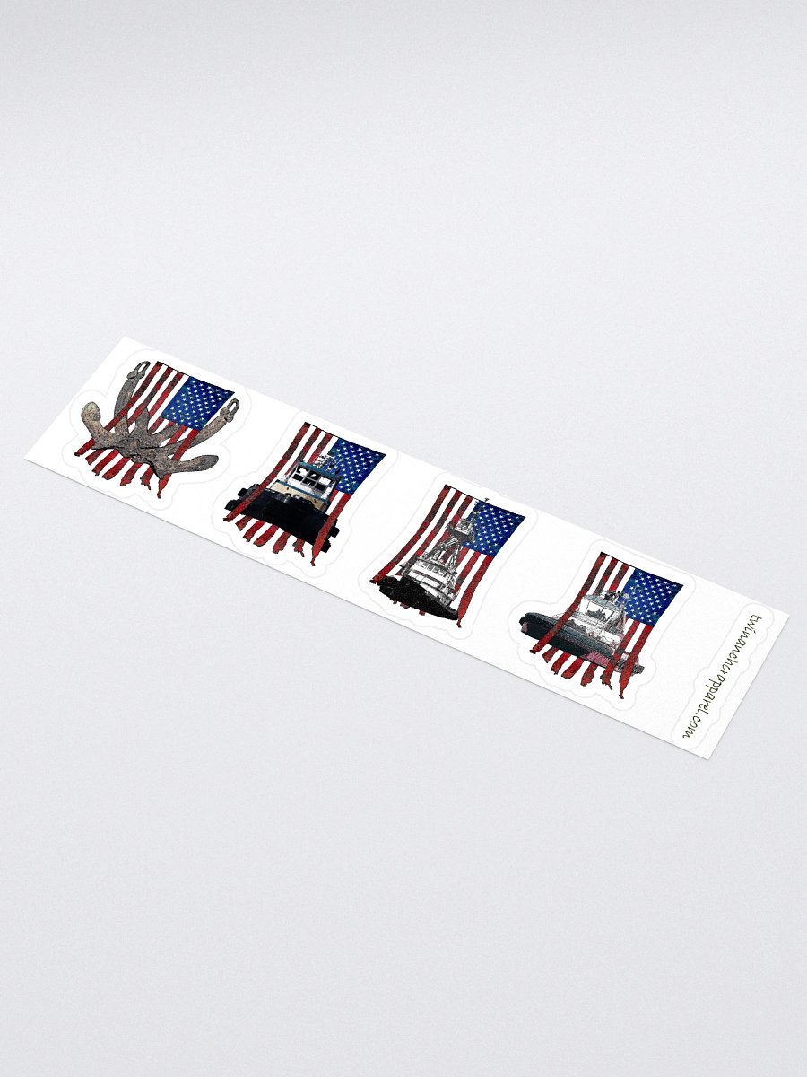 Mix USA Flage Sticker sheet (sheet size 15" x 3.75") Kiss Cut Stickers product image (1)