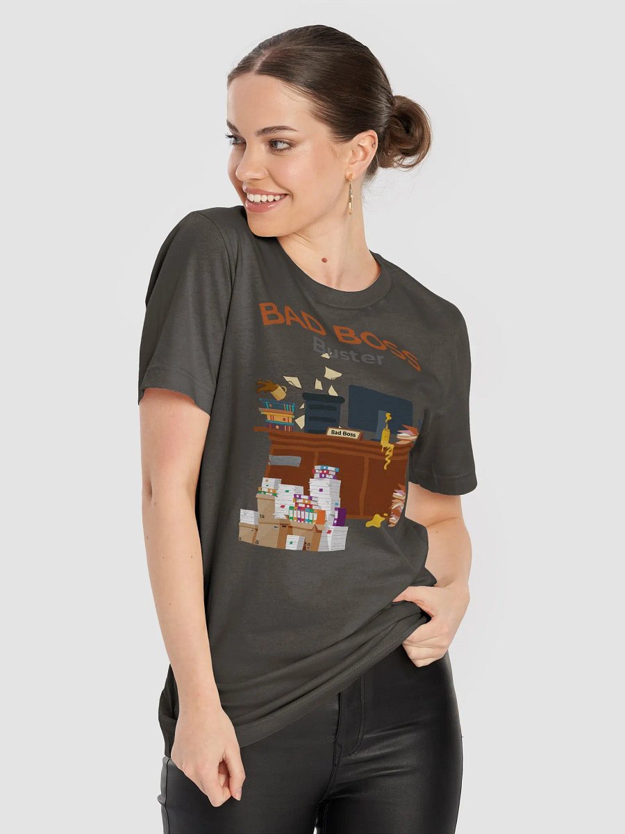 Bad Boss Buster White Logo Tee product image (100)