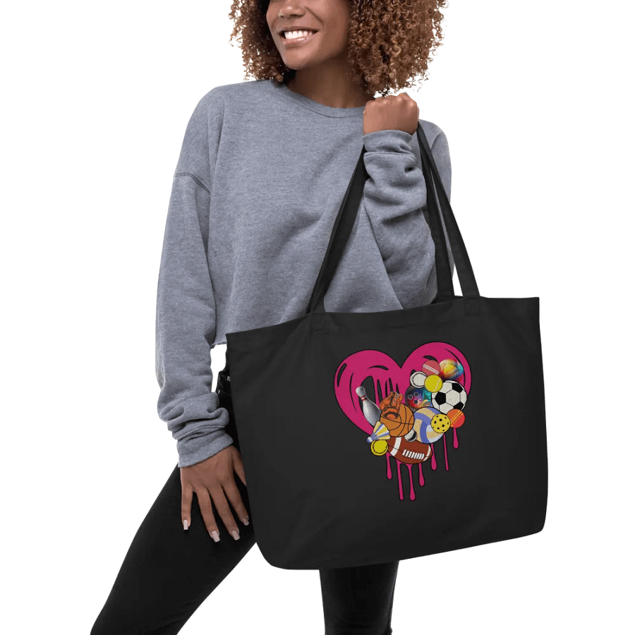 Heart Sports Assorted Organic Tote Bag product image (4)