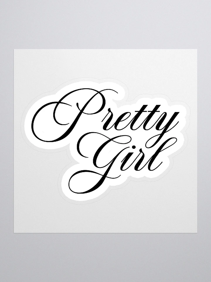Pretty Girl Cursive Sticker product image (1)